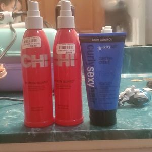 Chi heat shield, Big Sexy Hair curling creme